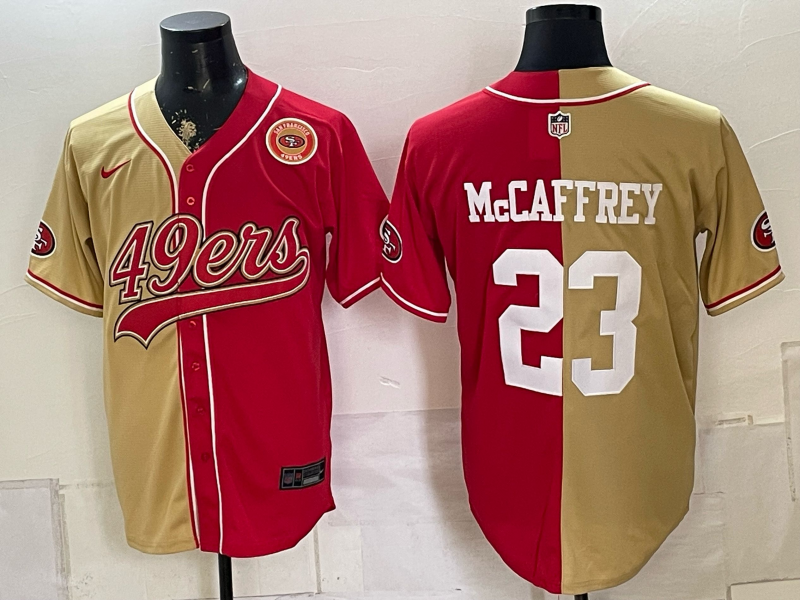 Men 2026 San Francisco 49ers #23 McCaffrey red Nike Limited NFL Jersey 0811001